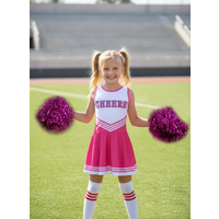 Soccer babe Stylish Cheerleader Performance Dress Cheerleading Costume Lightweight Comfortable for Girls Party Dance Cosplay