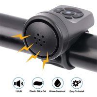 Electric Bicycle Horn Bicycle 120dB Waterproof Electric Bell Mountain Road Bike Loud Warning Safety Horn Cycling Accessories