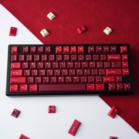 GMK Jamon Keycaps Red Dye Sub German Korean Spanish Arabic French Russian Abnt-2 Big Set 143 Keys For Mechanical Keyboard