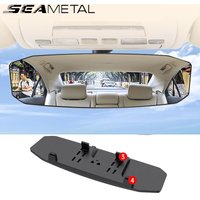 SEAMETAL Wide Angle Convex Rearview Mirror Anti Glare Car Interior Rear View Baby Child Seat Watch Sun Visor Mirror Covers