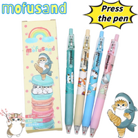 New mofusand creative cute anime character merchandise quick-dry neutral pen high-appearance-value simple click-type writing pen
