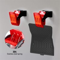 Car Floor Mat Cleaning Clip Heavy Duty Wall Mount Hanger With Screws Multi-Functional Auto Mat Washing Drying Clamp