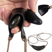 Handmade Leather Shepherd Sling Pouch Old Fashioned Slingshot for Outdoor Camping Shooting Hiking Hunting