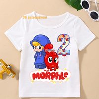 Summer Kids Clothes Boys Clothing Cartoon t Shirt For Girls T-shirts Children 2 3 Birthday My Magic Pet Morphle Graphic t Shirts