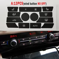 For BMW 5 Series 7 Series X6 F10 Car Air Condition AC Climate Control Button Repair Stickers Decals Styling Decors Repair Sticke