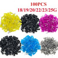 100pcs/bag Disposable Pre Bent Needle Tips Dental Etchant Flow Composite Resin Applicator Delivery Syringe Tip