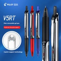 Pilot Premium Retractable Gel Pen BXRT-V5,0.5mm Needle Point,Assorted Ink Colors for Smooth Writing,School and Office Supplies