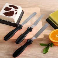 Butter Spatula Set, 3Pcs Stainless Steel, Small Size, Durable Smooth Edge, Pastry Icing Cake Baking Tools