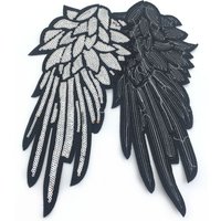 1 Pair Silver Sequins Wing Cloth Patch, Clothing Decorative Accessories, Fashion, New