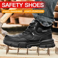 Thin Light Knitted Safety Shoes Composite Toe Anti Extrusion Anti Piercing Comfort Padding Insole Super Light Logistics Factory