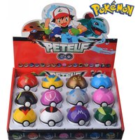 12Pcs/Set Pokemon PokeBall Figure Toys Anime Pikachu Blind Box PVC Figurine Action Collection Model Dolls Kids Birthday Gift