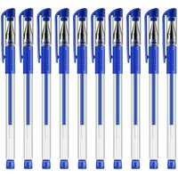 10pcs Classic 0.5mm Gel Pen Black/Blue/Red Ink Smooth Writing Ballpoint Pen Quick-dry Neutral Pen Gift