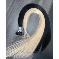 Remy Hair Nano Ring Tip Micro Beads Real Remy Natural European Human Hair Extensions Highlights 18 - 30Inch 100% human hair