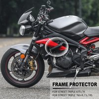 Motorcycle Engine Guard Crash Frame Slider Falling Protector Cover Kit FOR Street Triple 765 R S RS 765S 765R 765RS 675 675R