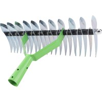 Thatch Rake Thatch Rake Stainless Steel Curved Tip Teeth Lawn Rake for Leaves Garden Supplies Garden Supplies Lawn Rake