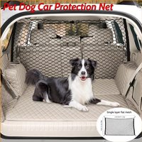 120X90CM Car Trunk Fence Pet Dog Isolation Protective Net Durable Elastic Isolation Double Layer Nets Safety Fence for Any Car