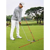 Golf Swing Plane Trainer Golf Training Equipment Adjustable Golf Alignment Stick Holder for Easy Swing Training for Golfers
