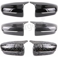 M4 style Rearview Mirror Cover Cap Carbon Fiber / Black for BMW 3 4 5 7 8 I3 Series G11 G12 G15 G16 G30 G31 G38 G20 G21 G28