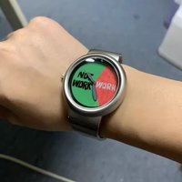 Funny "Work/Life" Quartz Watch for Men Women Stainless Steel Band Creative Not Work Work Dial Casual Daily Wristwatch for Gift