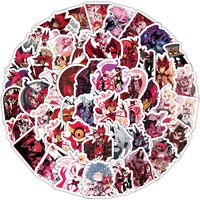100PCS Anime Hazbin Hotel Waterproof Graffiti Stickers for Helmet Bicycle Hand Account Pencil Case Decals LanLanStickersWorld