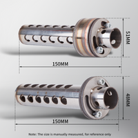 Universal 51mm/48mm Adjustable Motorcycle Exhaust DB Killer Muffler Sound Eliminator