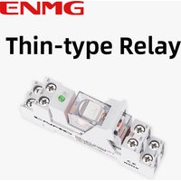ENMG G2R-1 Ultra-Slim Electromagnetic Intermediate Relay DC24V 2NO 2NC DIN Rail Mount Industrial Automation Control Module Rail