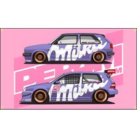 Cool Racing CARs Flags Polyester Printed Banner For Decoration