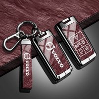 1Pc Durable Smart Remote Key Case with Key Ring for Volvo XC40 XC60 XC90 S60 S90 V50 V70 V90 V60 V40 S80 EX30 EX90 Anti-Scratch