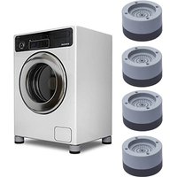 4Pcs Universal Anti Vibration Pads Washing Machine Rubber Feet Mat Anti-vibration Pad Noise-reducing Furniture Lifting Foot Base