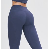 JUREN Fitness Female Leggings Gym Running Pants Naked Feeling Leggings High Waist Push Up Sport Women Fitness Running Yoga Pants