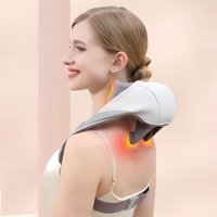 Kabelloses Nacken- und Schulter- und Rückenmassagegerät, bürstenloser Motor, 6D-Tiefengewebe, Knetmassagekissen, Schal, beste Geschenke für Frauen und Männer
