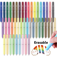 9/45 color Erasable Gel Pens, Rotary Retractable Fine Point Vibrant Color Selection,Cute Eggshell Design,Erasable Ink Stationery