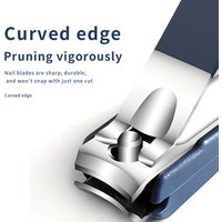 High-Quality New Splash-Proof Nail Clippers with a Hard Blade And a Nail Storage Box, Featuring an Attractive Design.