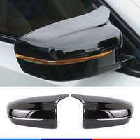 2Pcs Auto Helle Schwarz Seite Rückspiegel Abdeckung Ersatz Für BMW 3 4 5 7 Serie G20 G22 G30 g31 G38 G11 G12 2016 - 2022
