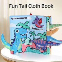 Baby Early Education Cloth Book Educational Toy Four Page Washable And Durable Dinosaur Series Newborn Gift