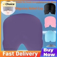 Gel Ice Headache Migraine Relief Hat Cold Compress Therapy Cap Ice Head Wrap Pack Eye Mask For Pressure Relieve Pain Ice Hat