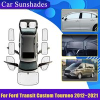 Car Sunshades For Ford Transit Custom Tourneo 2012-2021 Sun Shade Anti-UV Privacy Blocks Cars Heat insulation Auto Accessories