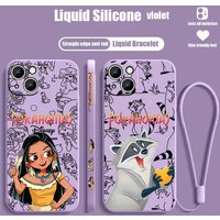 ute Pocahontas Disney Cover For Apple iPhone 17 16E 16 15 14 13 12 mini Pro Max Plus Liquid Left Rope Funda Silicone Phone Case