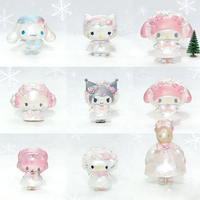 Sanrio Anime 3Cm Cos Hello Kitty Cat Figure Doll Kawaii Cake Room Decorative Decoration Christmas Toy Gifts For Girls Children