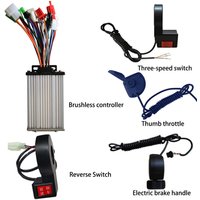 Electric Barrow Parts Brushless Controller Kits BLDC Driver Throttle Reverse Three Speed Switch EBS Brake for DIY Power Trolley