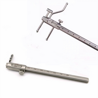 Dental Orthodontic Sliding Caliper Chin Indicator Dental Implant Measuring Gauge Caliper Ruler 0-100Mm Stainless Steel