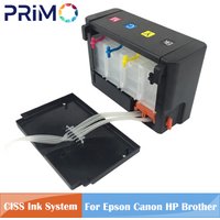 4 Color 100ML CISS External Case Continuous Ink Supply System Tank With Tube for Epson Canon HP Brother Inkjet Printer