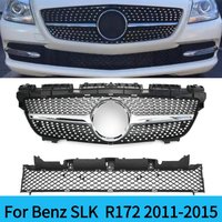 For Mercedes R172 Benz SLK 2011-2015 2016+ SLK200 SLK250 SLK350 Diamond/GT Style Front Inlet Grille,Car Styling Upgrade.