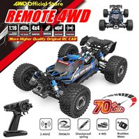 4WD Off Road RC Car Remote Control Car Super Fast Brushless 70KM/H High Speed 4X4 Buggy Drift Racing RTR Truck Toy for Adult Kid