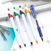 10 Sets of Plastic Ballpoint Pens (Retractable Gel Ink Pens), in Red/Green/Black/Orange/Blue Colors. They Write Smoothly and Are