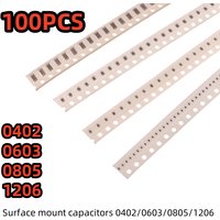 100PCS Surface mount capacitors 0402/0603/0805/1206 1/10/100pf/10/100NF104 1UF50V
