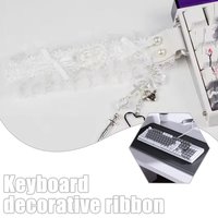 Lace Keyboard Ribbon with Buckle - Handmade DIY Decorative Accessory for Mechanical Keyboard, Cute Aesthetic