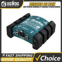 Active Direct Injection Box Single Channel Passive DI Box Balanced and Unbalanced Signal Converter with XLR Interface for Stage