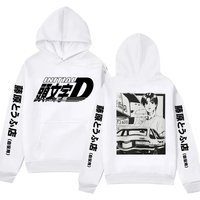Anime Initial D AE86 Hoodie Hachiroku Shift Drift Cotton Hoody Takumi Fujiwara Tofu Shop Men Women Sweatshirts Winter Clothing