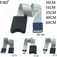10CM 25CM 48CM 60CM SD card Female to TF micro SD Male SD to SD TF to TF Flexible Card Extension cable Extender Adapter reader